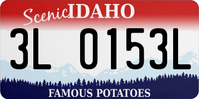 ID license plate 3L0153L