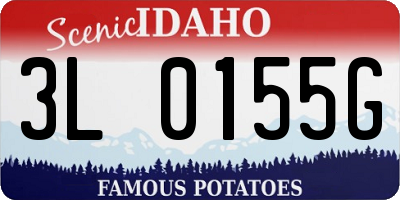 ID license plate 3L0155G