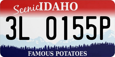 ID license plate 3L0155P