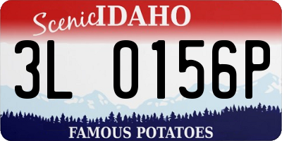ID license plate 3L0156P