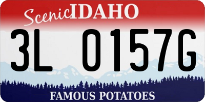 ID license plate 3L0157G