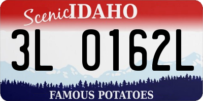ID license plate 3L0162L