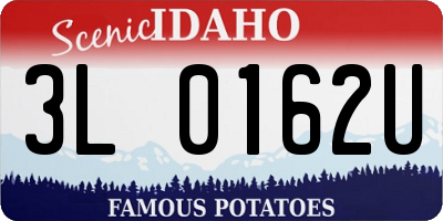 ID license plate 3L0162U