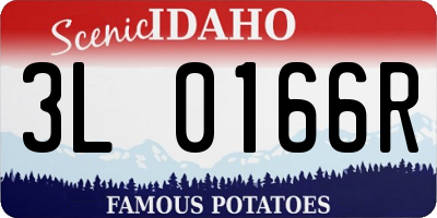 ID license plate 3L0166R