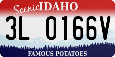 ID license plate 3L0166V