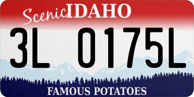 ID license plate 3L0175L