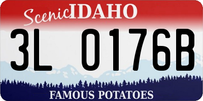 ID license plate 3L0176B