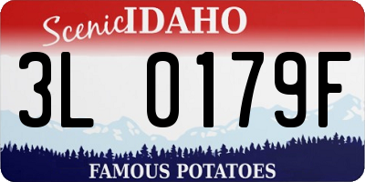 ID license plate 3L0179F