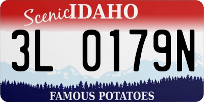 ID license plate 3L0179N
