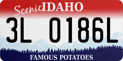 ID license plate 3L0186L
