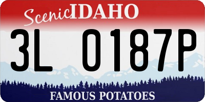 ID license plate 3L0187P