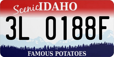 ID license plate 3L0188F