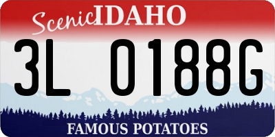 ID license plate 3L0188G