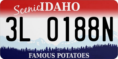 ID license plate 3L0188N