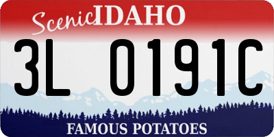 ID license plate 3L0191C