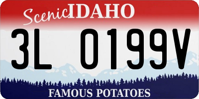ID license plate 3L0199V