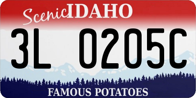 ID license plate 3L0205C