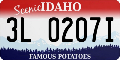 ID license plate 3L0207I