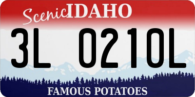 ID license plate 3L0210L