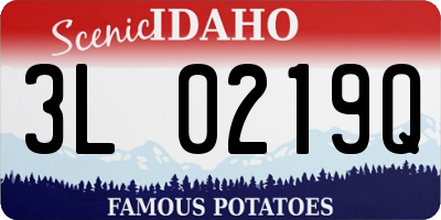 ID license plate 3L0219Q