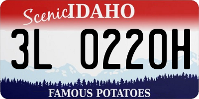 ID license plate 3L0220H