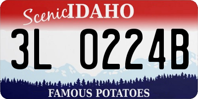 ID license plate 3L0224B