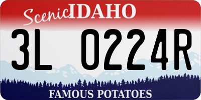 ID license plate 3L0224R