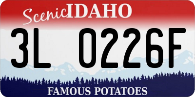 ID license plate 3L0226F