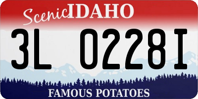 ID license plate 3L0228I