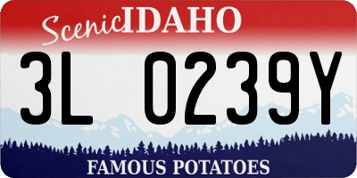 ID license plate 3L0239Y
