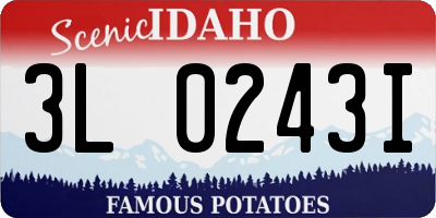 ID license plate 3L0243I