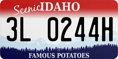 ID license plate 3L0244H