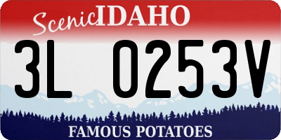 ID license plate 3L0253V