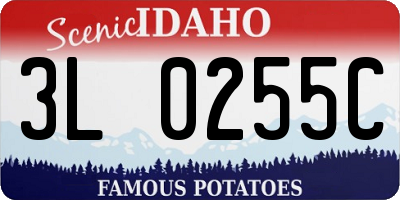ID license plate 3L0255C