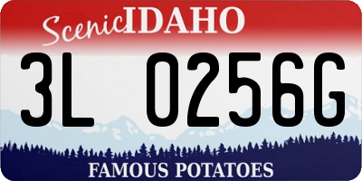 ID license plate 3L0256G