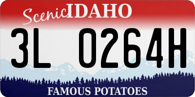 ID license plate 3L0264H