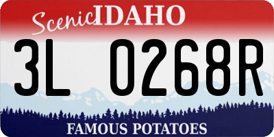 ID license plate 3L0268R