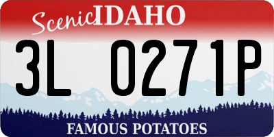 ID license plate 3L0271P