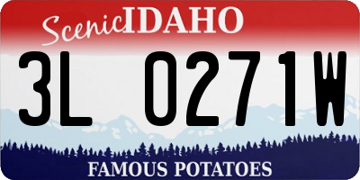 ID license plate 3L0271W