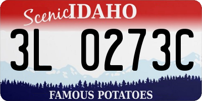 ID license plate 3L0273C