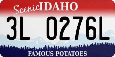 ID license plate 3L0276L