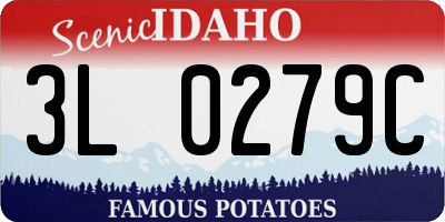 ID license plate 3L0279C