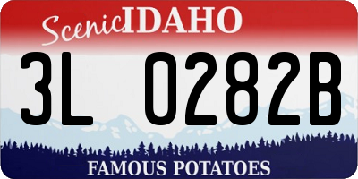 ID license plate 3L0282B
