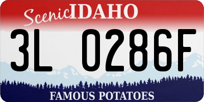 ID license plate 3L0286F