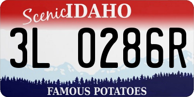 ID license plate 3L0286R