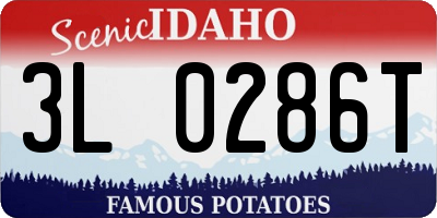 ID license plate 3L0286T