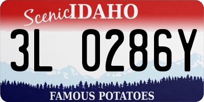 ID license plate 3L0286Y