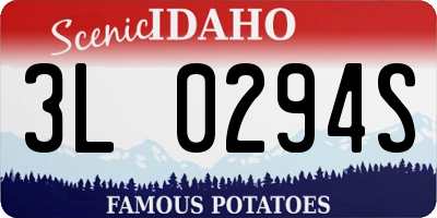 ID license plate 3L0294S