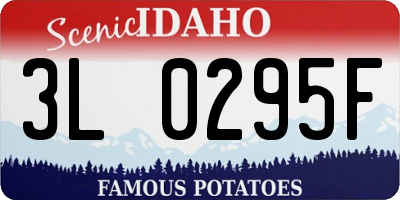 ID license plate 3L0295F