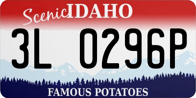 ID license plate 3L0296P